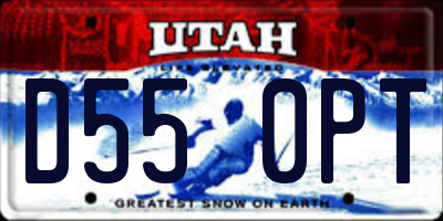 UT license plate D550PT