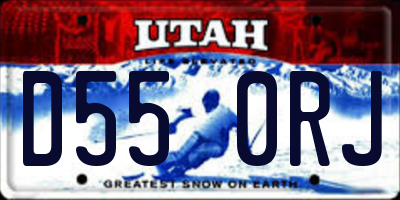 UT license plate D550RJ