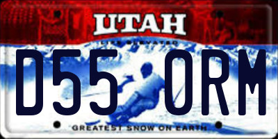 UT license plate D550RM