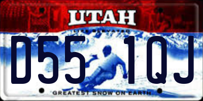 UT license plate D551QJ