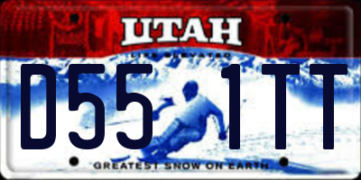 UT license plate D551TT