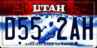 UT license plate D552AH