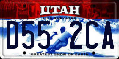UT license plate D552CA