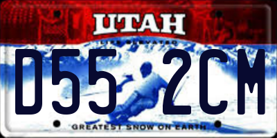 UT license plate D552CM