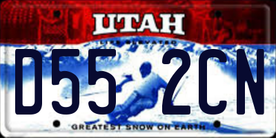 UT license plate D552CN