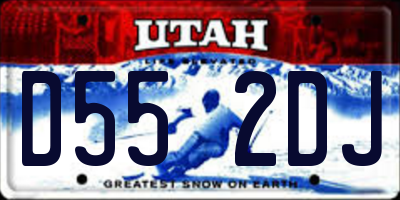 UT license plate D552DJ