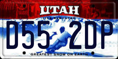 UT license plate D552DP