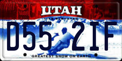 UT license plate D552IF