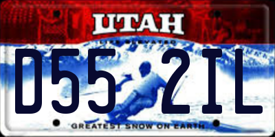 UT license plate D552IL