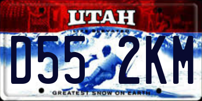 UT license plate D552KM