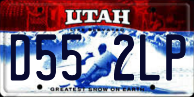 UT license plate D552LP