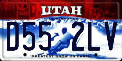 UT license plate D552LV