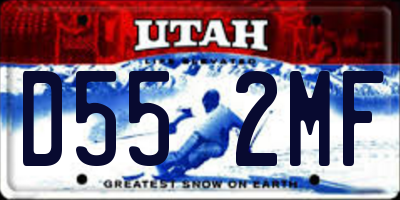 UT license plate D552MF