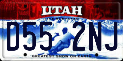 UT license plate D552NJ