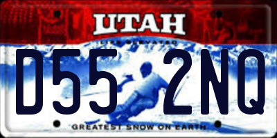 UT license plate D552NQ