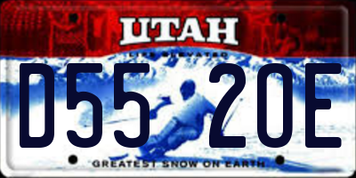 UT license plate D552OE
