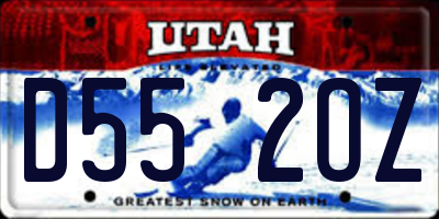 UT license plate D552OZ