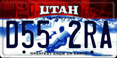 UT license plate D552RA