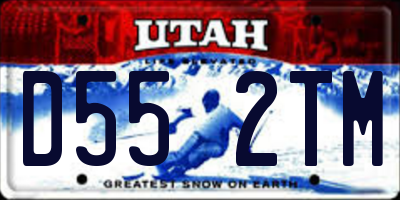 UT license plate D552TM