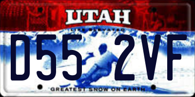 UT license plate D552VF