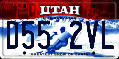 UT license plate D552VL
