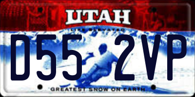 UT license plate D552VP