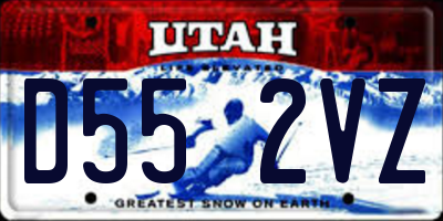UT license plate D552VZ