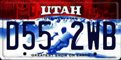 UT license plate D552WB