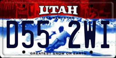 UT license plate D552WI
