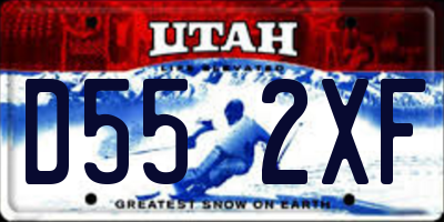 UT license plate D552XF