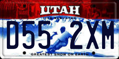 UT license plate D552XM