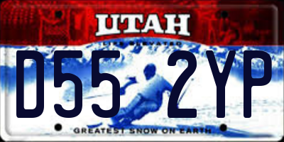 UT license plate D552YP