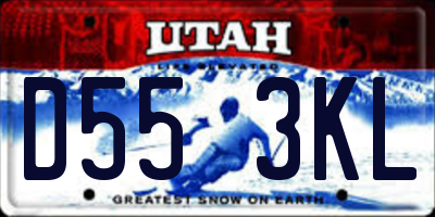 UT license plate D553KL