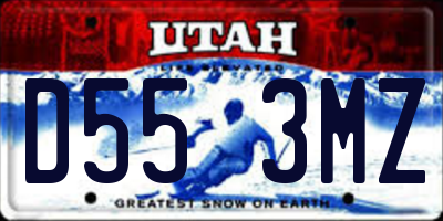 UT license plate D553MZ