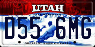 UT license plate D556MG