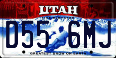 UT license plate D556MJ