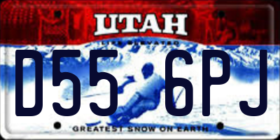 UT license plate D556PJ