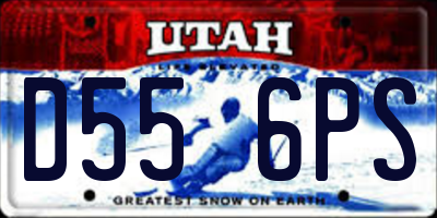 UT license plate D556PS
