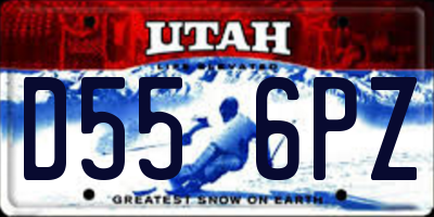 UT license plate D556PZ
