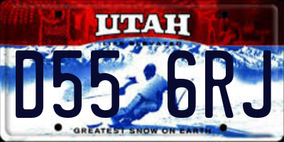 UT license plate D556RJ