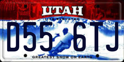 UT license plate D556TJ