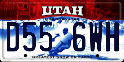 UT license plate D556WH