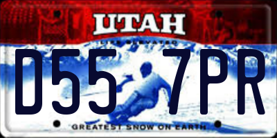 UT license plate D557PR