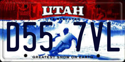 UT license plate D557VL