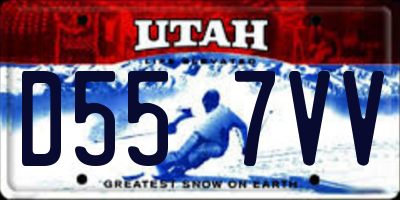 UT license plate D557VV