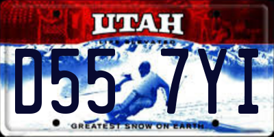 UT license plate D557YI