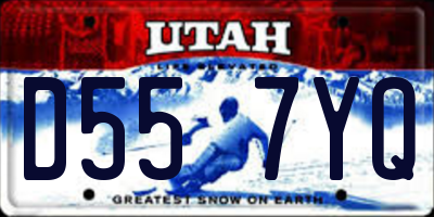 UT license plate D557YQ