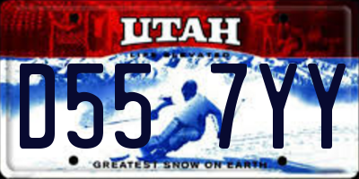 UT license plate D557YY