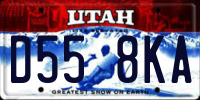 UT license plate D558KA