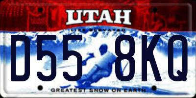 UT license plate D558KQ